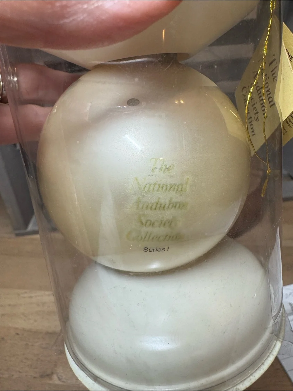 Vintage National Audubon Society Glass Ornament Featuring Baltimore Orioles